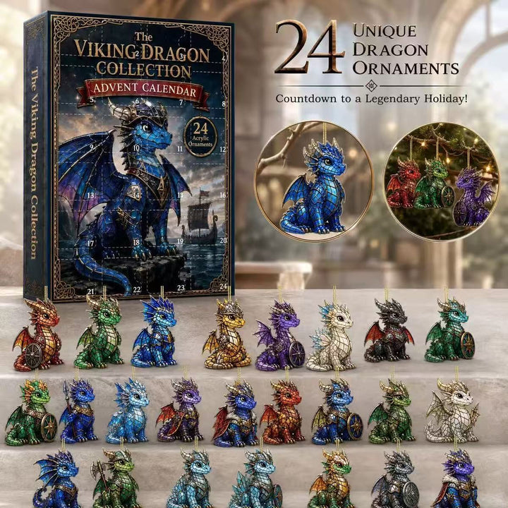 Dekorativer Acryl-Adventskalender mit Anhängern