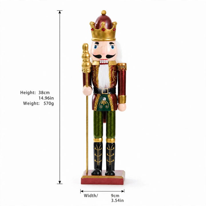 Dekorativer Nussknacker-Soldat, 30 cm oder 38 cm