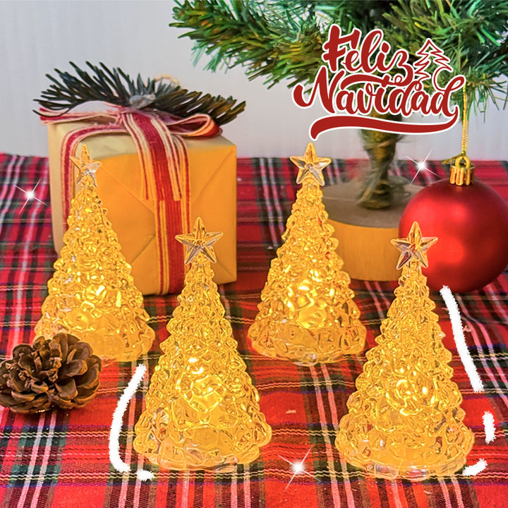 Dekorative Weihnachtsbaum-Nachtleuchte mit Stern-Design
