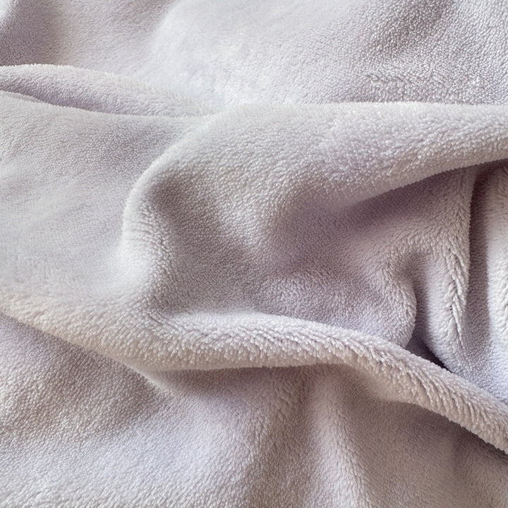 Einfarbiges Milchfaser-Fleece Bettwäsche-Set, warm und weich