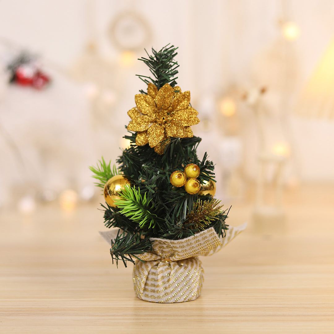 Mini-Weihnachtsbaum aus PVC, 20 cm, Tischdekoration