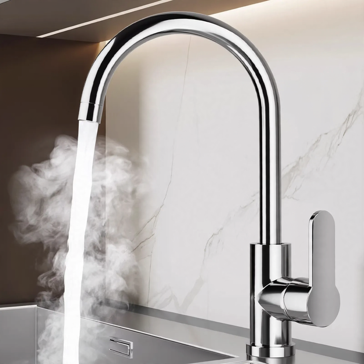 Edelstahl-Wasserhahn für Küche, Misch- oder Kaltwasser