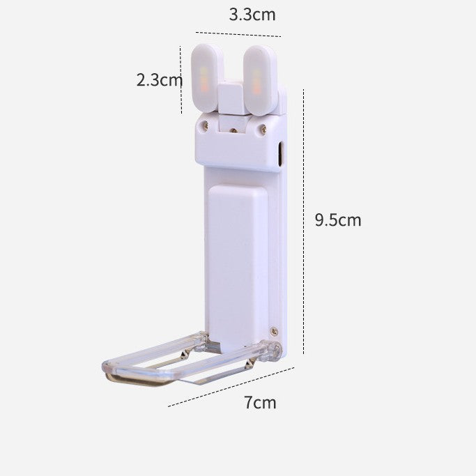 Tragbare LED-Klemmleuchte für Bücher, USB-aufladbar