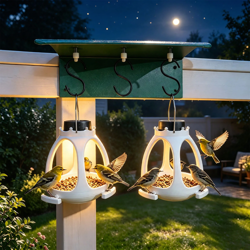 Wetterfeste Kunststoff-Vogeltränke für den Garten