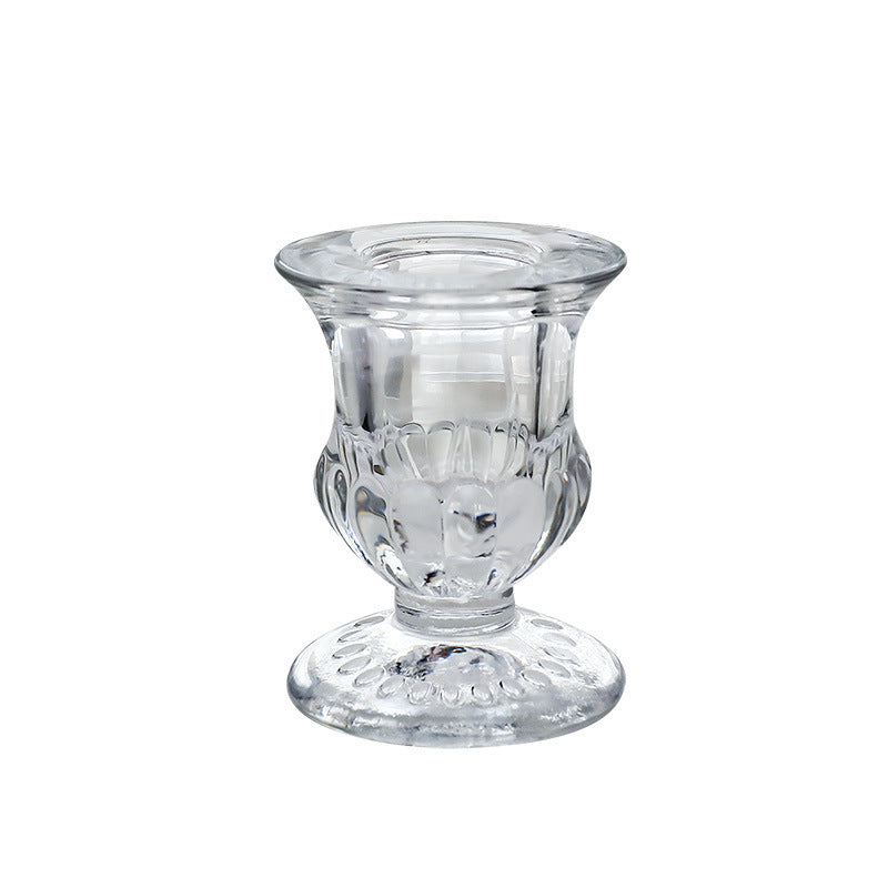 Glas-Kerzenhalter im europäischen Stil