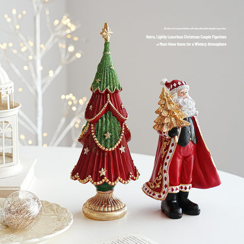 Dekorative Weihnachtsfigur aus Kunstharz