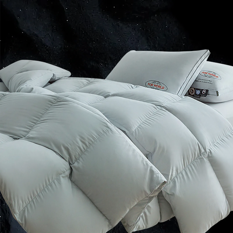 Gänsedaunenbett, Winterbett, reine Baumwolle, 5–6 kg