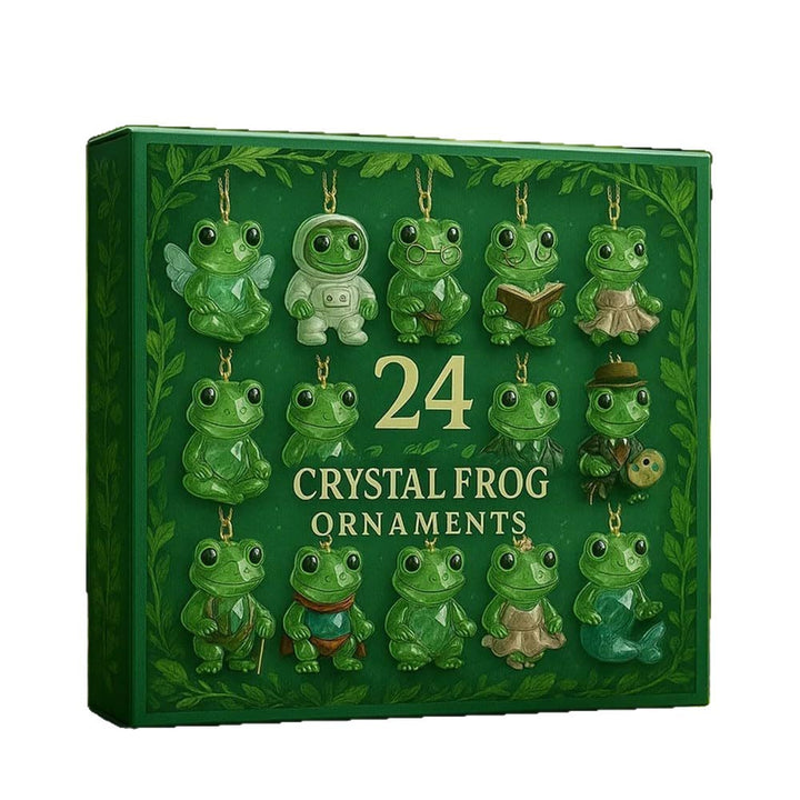 Weihnachts-Adventskalender mit Frosch-Anhängern
