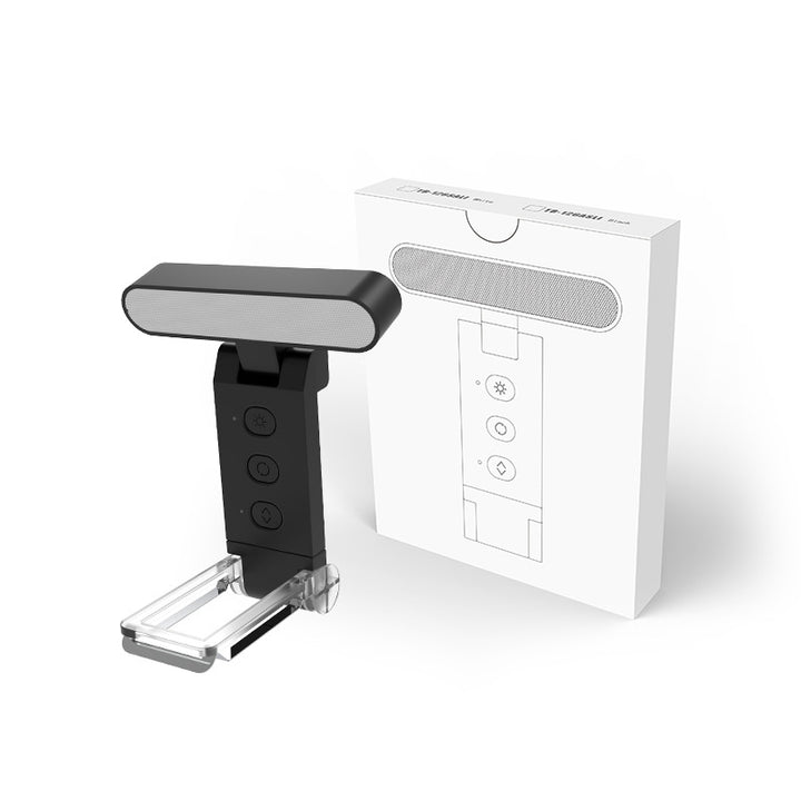 Faltbare LED-Klemmleuchte, USB-aufladbar