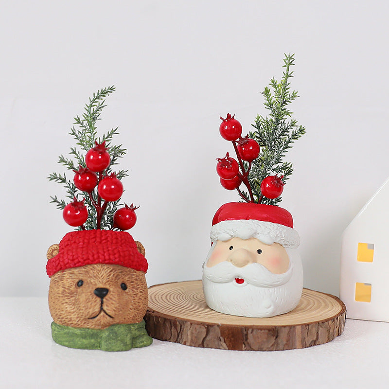Dekorative Weihnachtsfiguren für festliche Szenen
