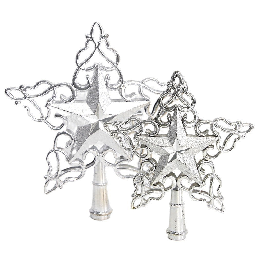 Weihnachtsbaum-Spitzenstern, 3D-Design mit Spitzenmuster