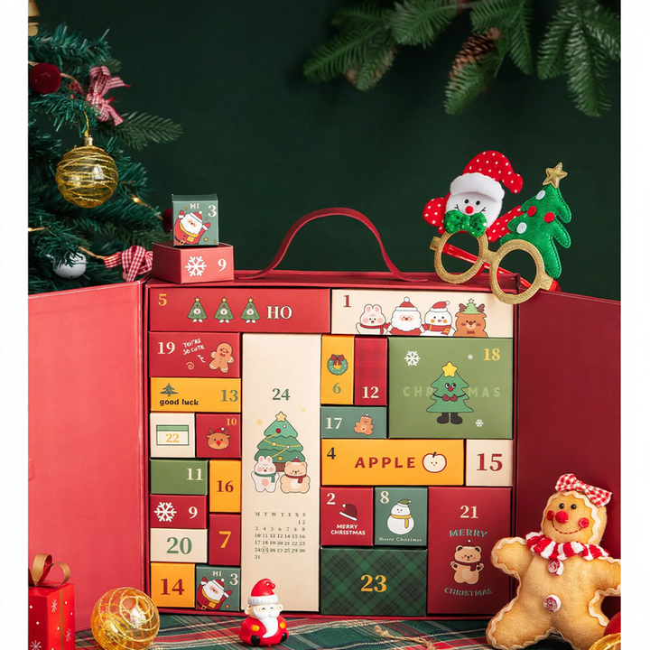 DIY-Adventskalender-Geschenkboxen, leer
