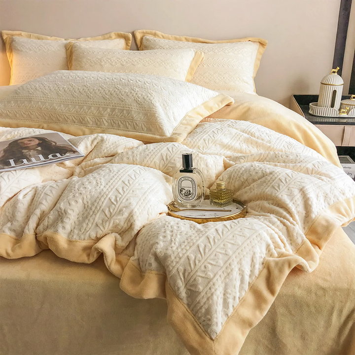 Flanell-Bettwäsche-Set, 4-teilig, Winter