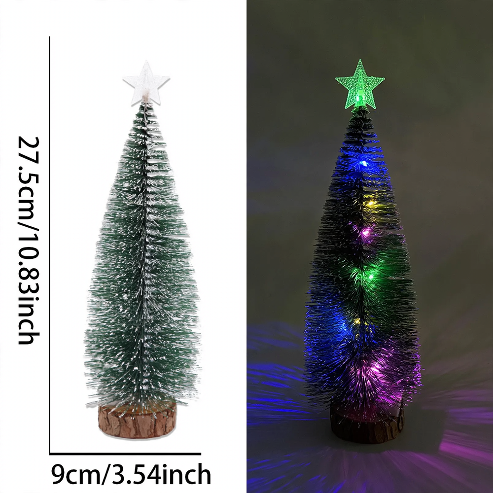 Miniatur-Weihnachtsbaum mit Schnee-Optik