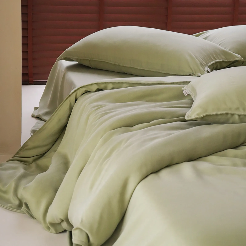 Lyocell-Bettwäsche-Set 4-teilig, japanischer Stil
