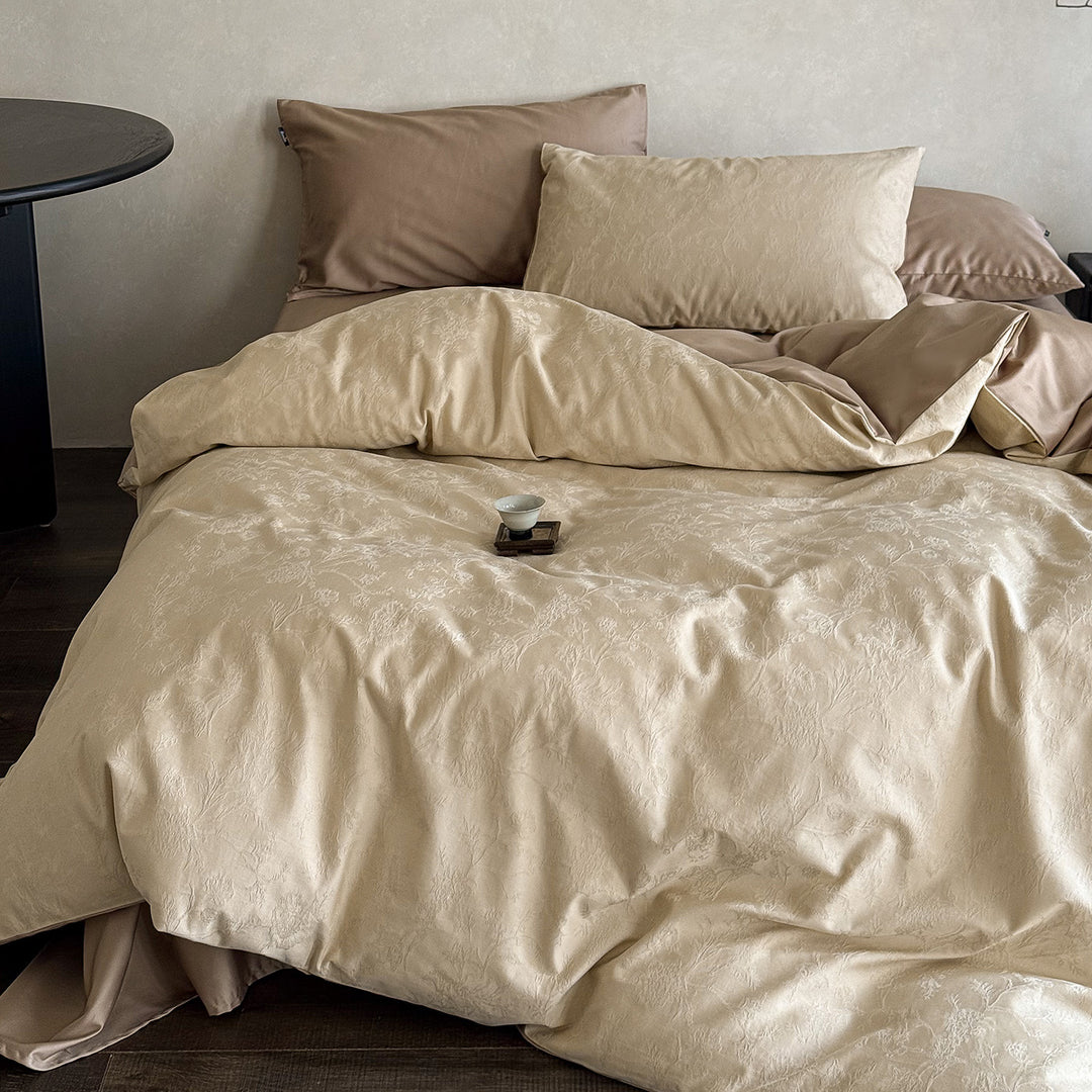 Langstapel-Baumwoll-Bettwäsche, Satin, Jacquard
