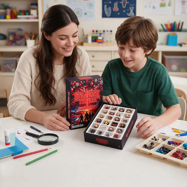 Weihnachts-Adventskalender mit Acryl-Anhängern