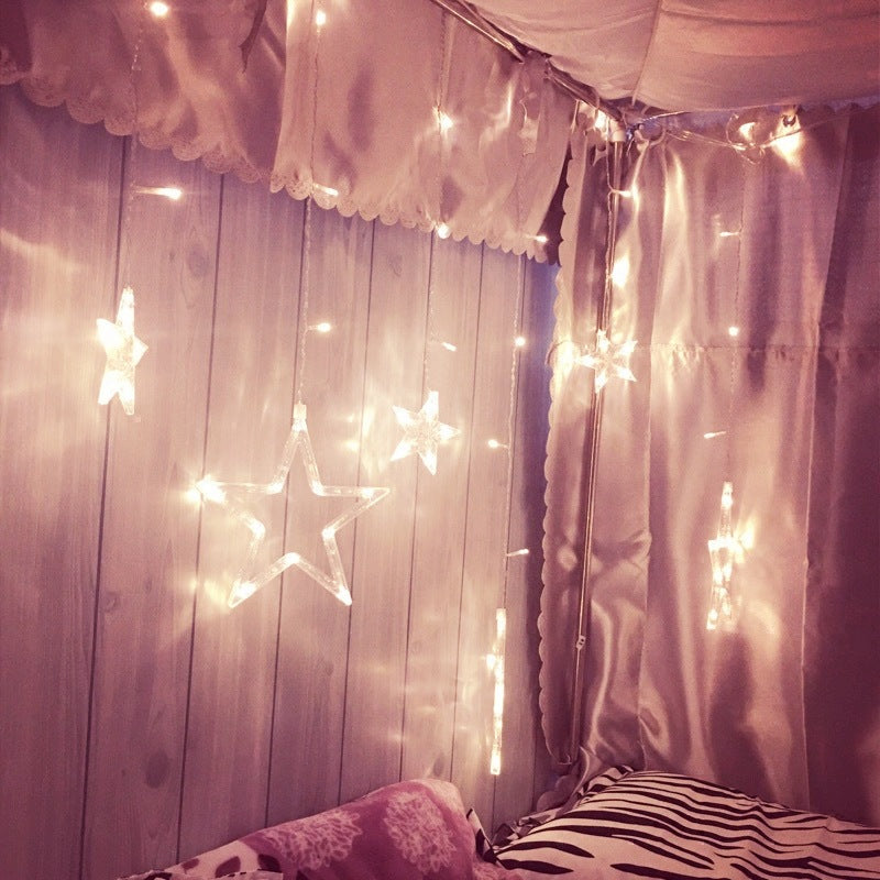 LED-Sternen-Lichterkette, Vorhangbeleuchtung, Modell LY-XX-03