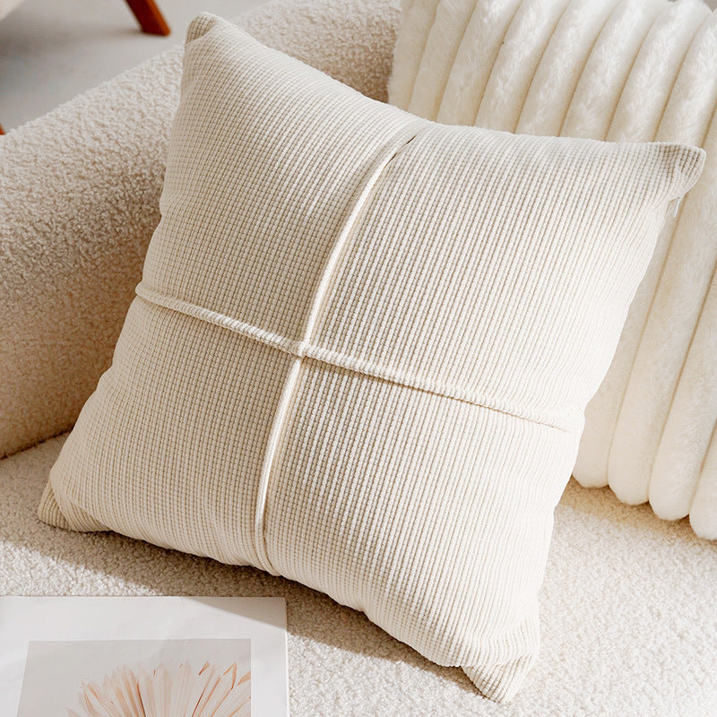 Dekokissen Jacquard, Creme und Schwarz
