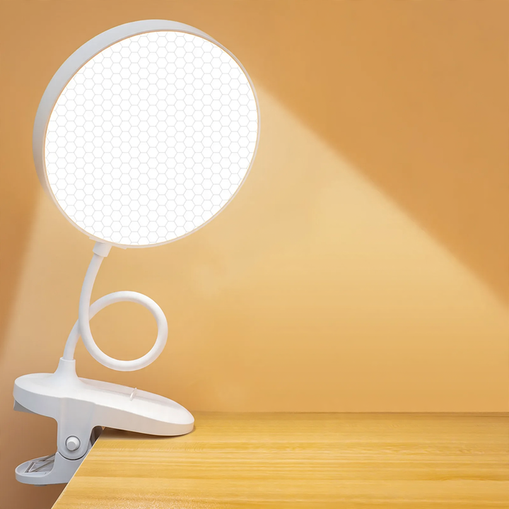LED-Klemmlampe für Schreibtisch und Bett, augenschonend