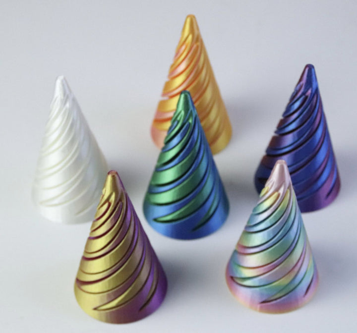 3D-gedrucktes Spiral-Pyramiden-Spielzeug