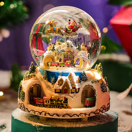 Weihnachtszug-Musikspieluhr mit Bluetooth