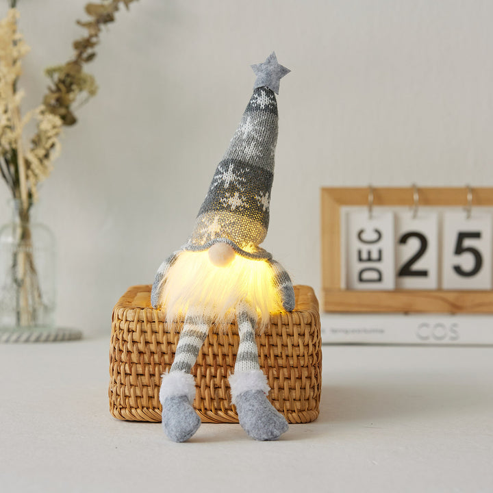 Leuchtende Wichtelfigur für festliche Dekoration