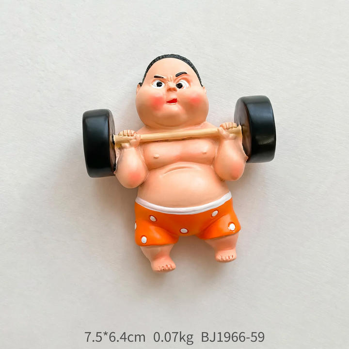 3D-Kunstharz-Magnete, Cartoon-Sportmotive