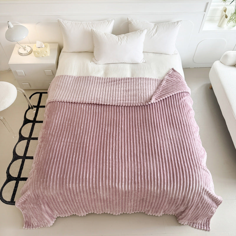 Flauschige Flanell-Wohndecke, unifarben, verschiedene Größen