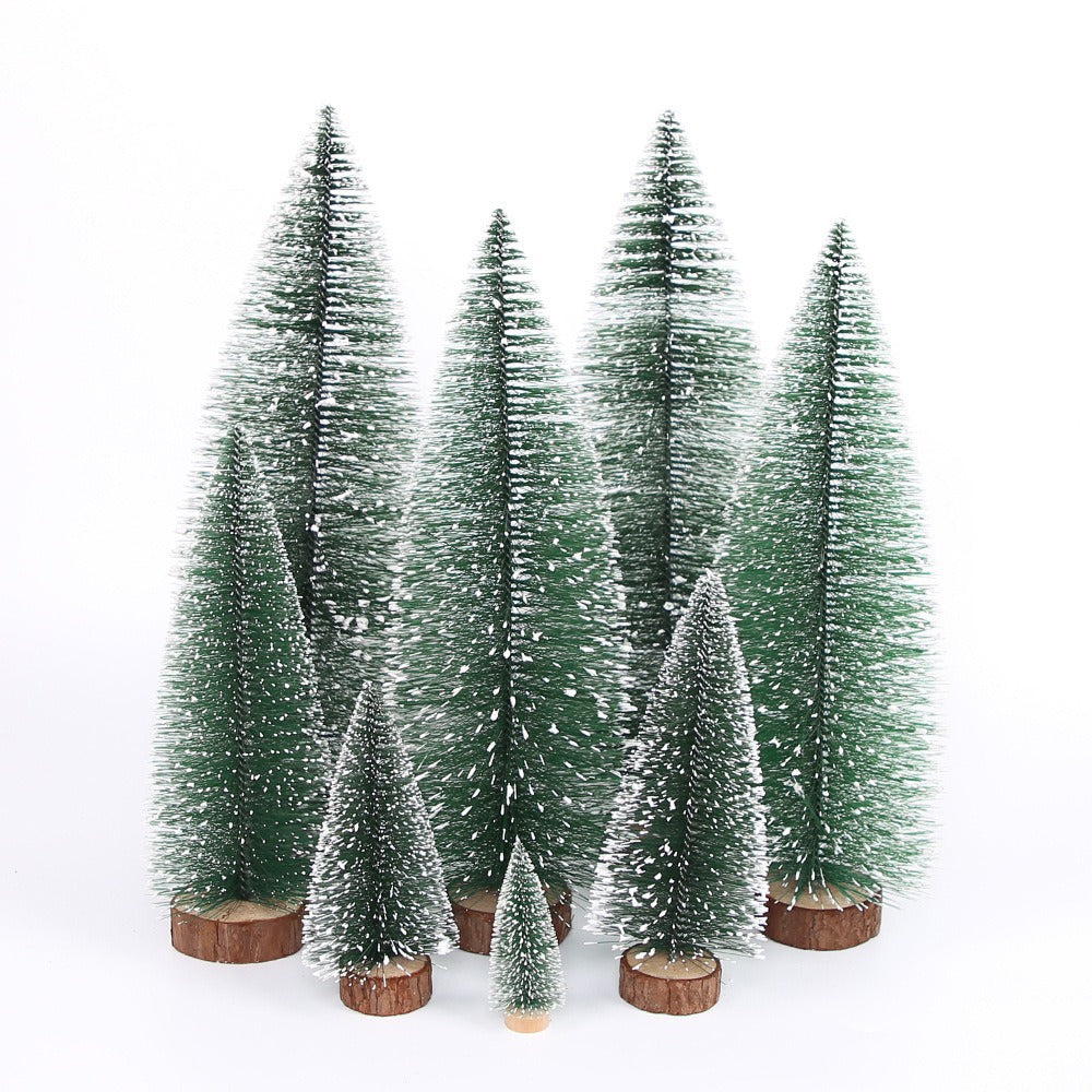 Miniatur-Weihnachtsbaum mit Schnee-Optik