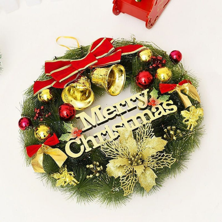 Beleuchteter Weihnachtskranz mit Aufhängung
