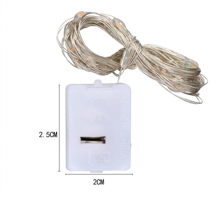 LED-Lichterkette mit kleiner Batteriebox