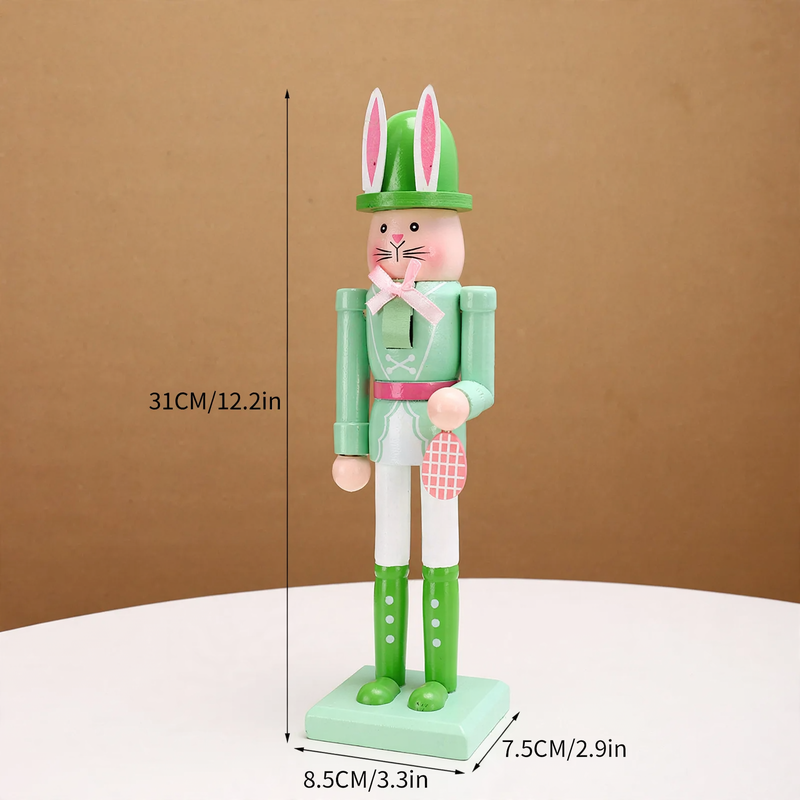 Dekorative Oster-Nussknacker-Figur aus Holz