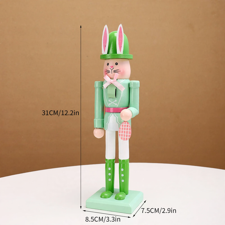 Dekorative Oster-Nussknacker-Figur aus Holz