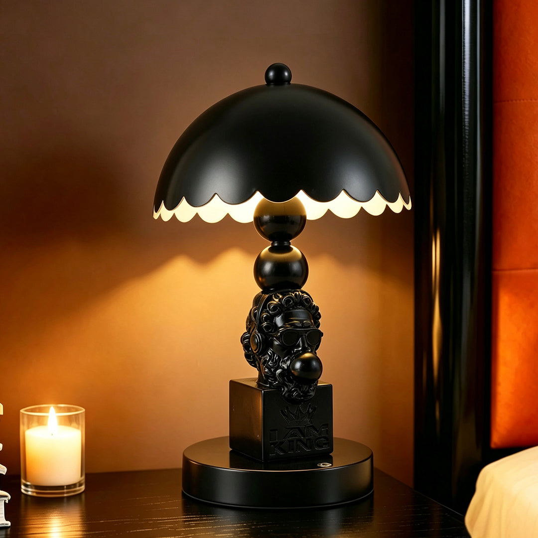 Vintage Bubble King Tischlampe mit Farbwechsel