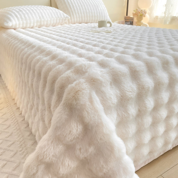 Flauschiges Bettlaken aus Milchfaser-Fleece, extra warm