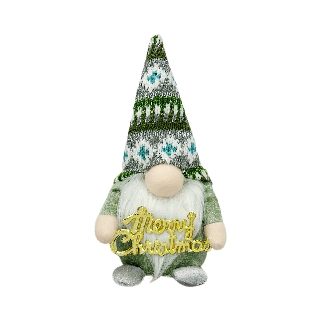Dekorative Zwergen-Figur mit weihnachtlichem Zubehör