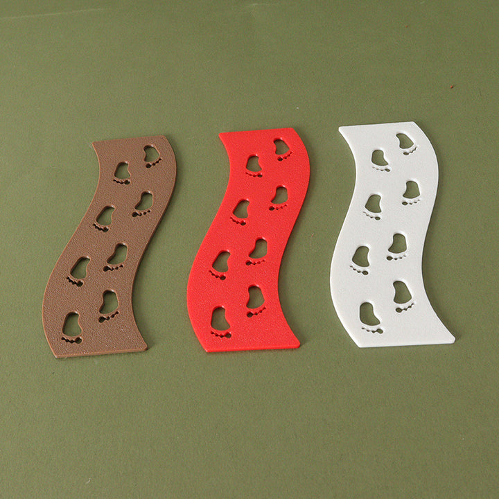 Miniatur-Weihnachts-Fußabdruck-Matte für Puppenhäuser