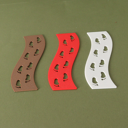 Miniatur-Weihnachts-Fußabdruck-Matte für Puppenhäuser