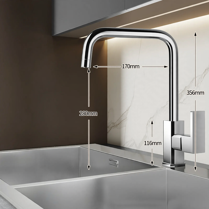 Edelstahl-Wasserhahn für Küche, Misch- oder Kaltwasser