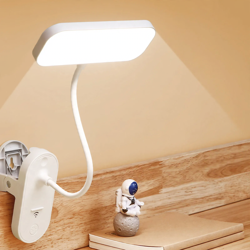 LED-Klemmleuchte für Schreibtisch und Bett, dimmbar