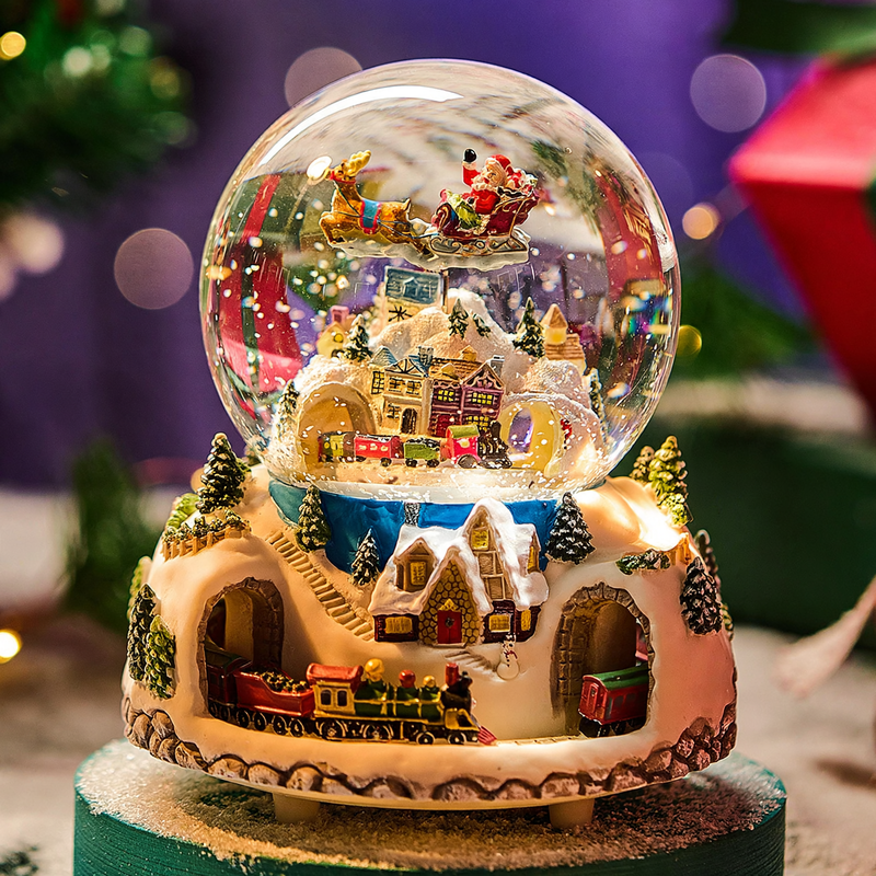 Weihnachtszug-Musikspieluhr mit Bluetooth