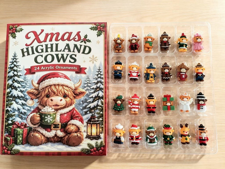 Dekorative Tier-Adventskalender-Box, Kunststoff