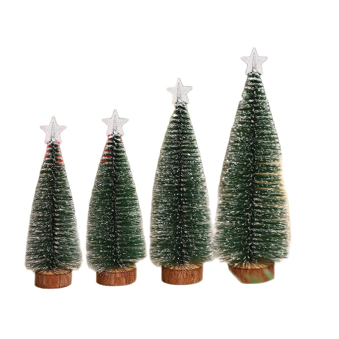 Mini-Weihnachtsbaum mit Beleuchtung und Kunstschnee