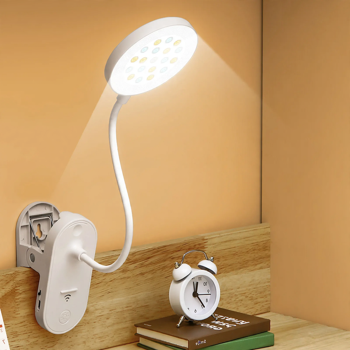 LED-Klemmleuchte, dimmbar, für Schreibtisch und Bett
