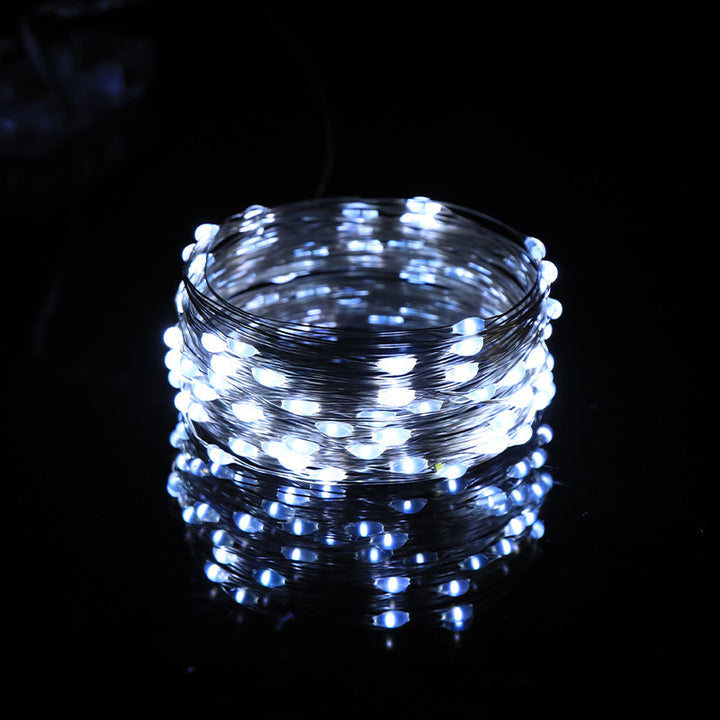 LED-Sternen-Lichterkette, Kupferdraht