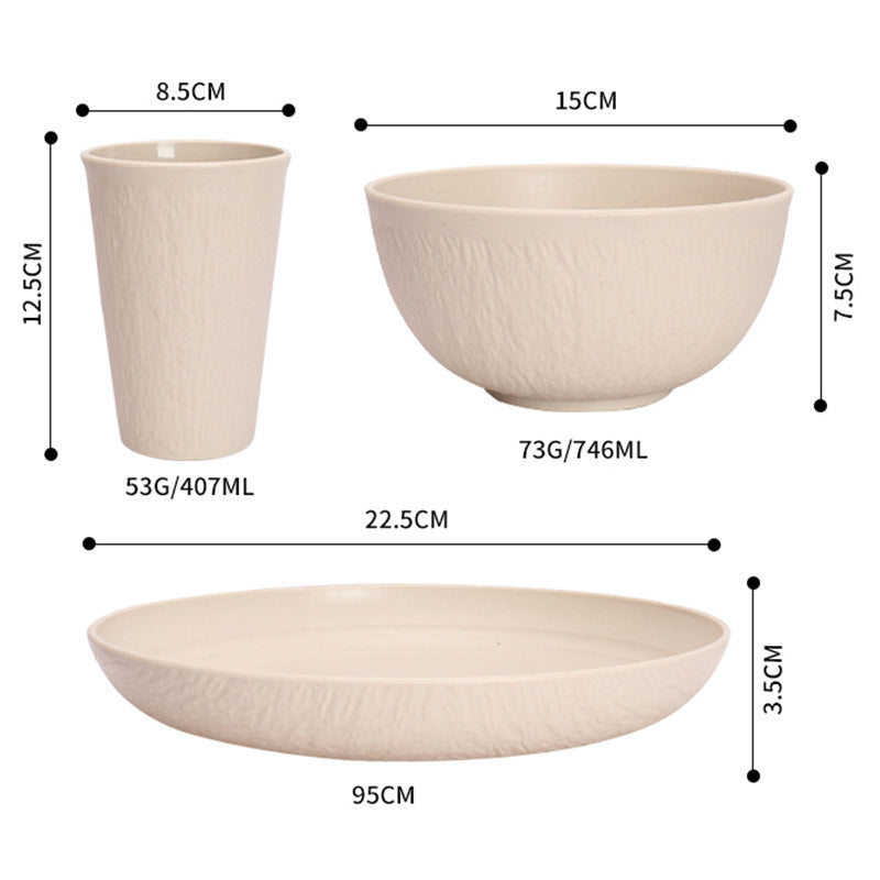 Keramik-Geschirrset, Blumenmuster, Vintage-Stil