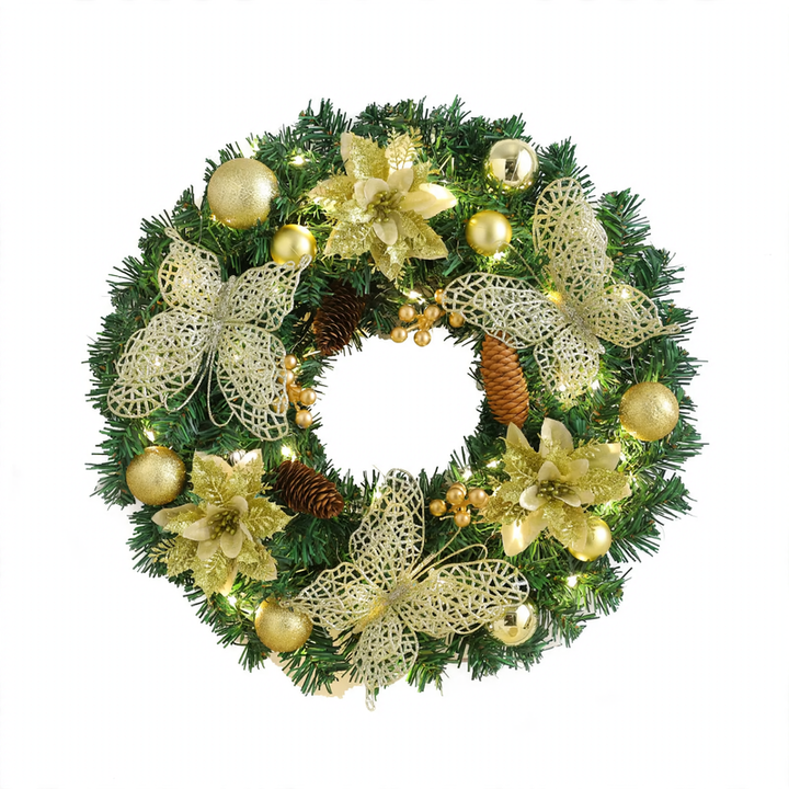 Weihnachtskranz aus PVC im modernen Stil