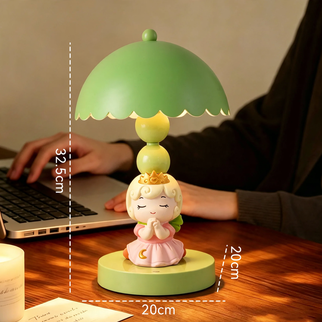 Prinzessin Tischlampe, Nachttischlampe, 3-stufig dimmbar