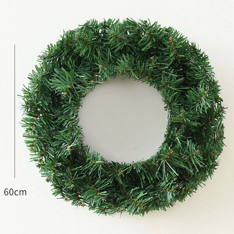 Dekorativer Weihnachtskranz aus PVC, verschiedene Größen